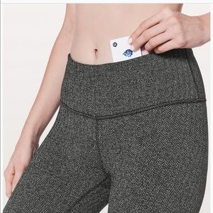 RARE !!! Herringbone Wunder Under Lululemon Pants